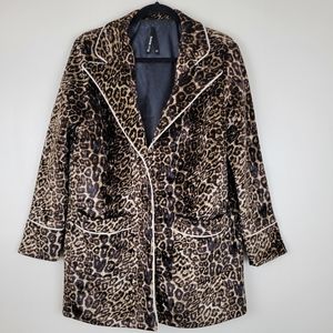 Elli White Leopard Blazer